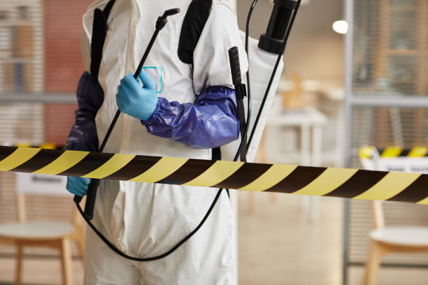 Professional Biohazard Cleanup technician working in Three Rivers, MI